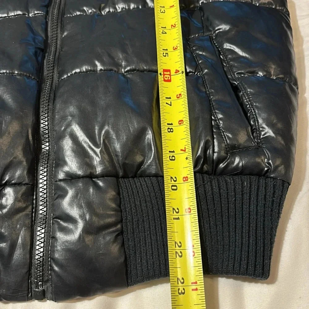 Aeropostale Black Puffer Y2K Full Zip Jacket size M - Picture 14 of 15